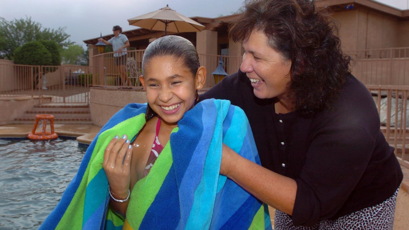 Lizzie Bell's family celebrating transplant, Extreme Makeover with blood drive